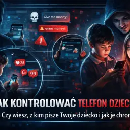 Zagrożenia online: jak kontrolować telefon dziecka bez jego wiedzy? Chroń dziecko przed cyberprzemocą i wyłudzeniem pieniędzy.