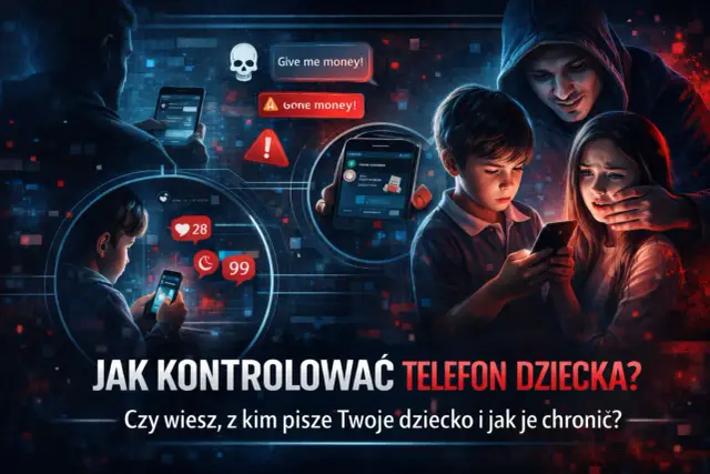 Zagrożenia online: jak kontrolować telefon dziecka bez jego wiedzy? Chroń dziecko przed cyberprzemocą i wyłudzeniem pieniędzy.